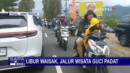 Volume Kendaraan Meningkat di Jalur Wisata Guci Tegal, Sebabkan Kemacetan!