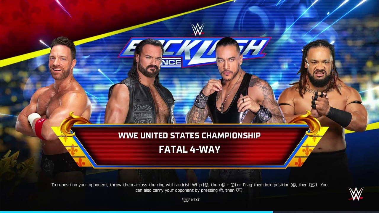 Jacob Fatu vs. Drew McIntyre vs. Damien Priest vs. LA Knight