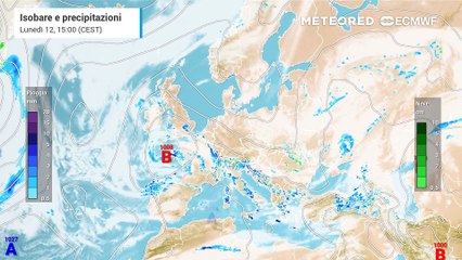 Attenzione al vortice depressionario in formazione, possibile ciclone sull'Italia