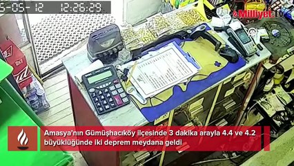 Amasya’da 3 dakika arayla 2 deprem