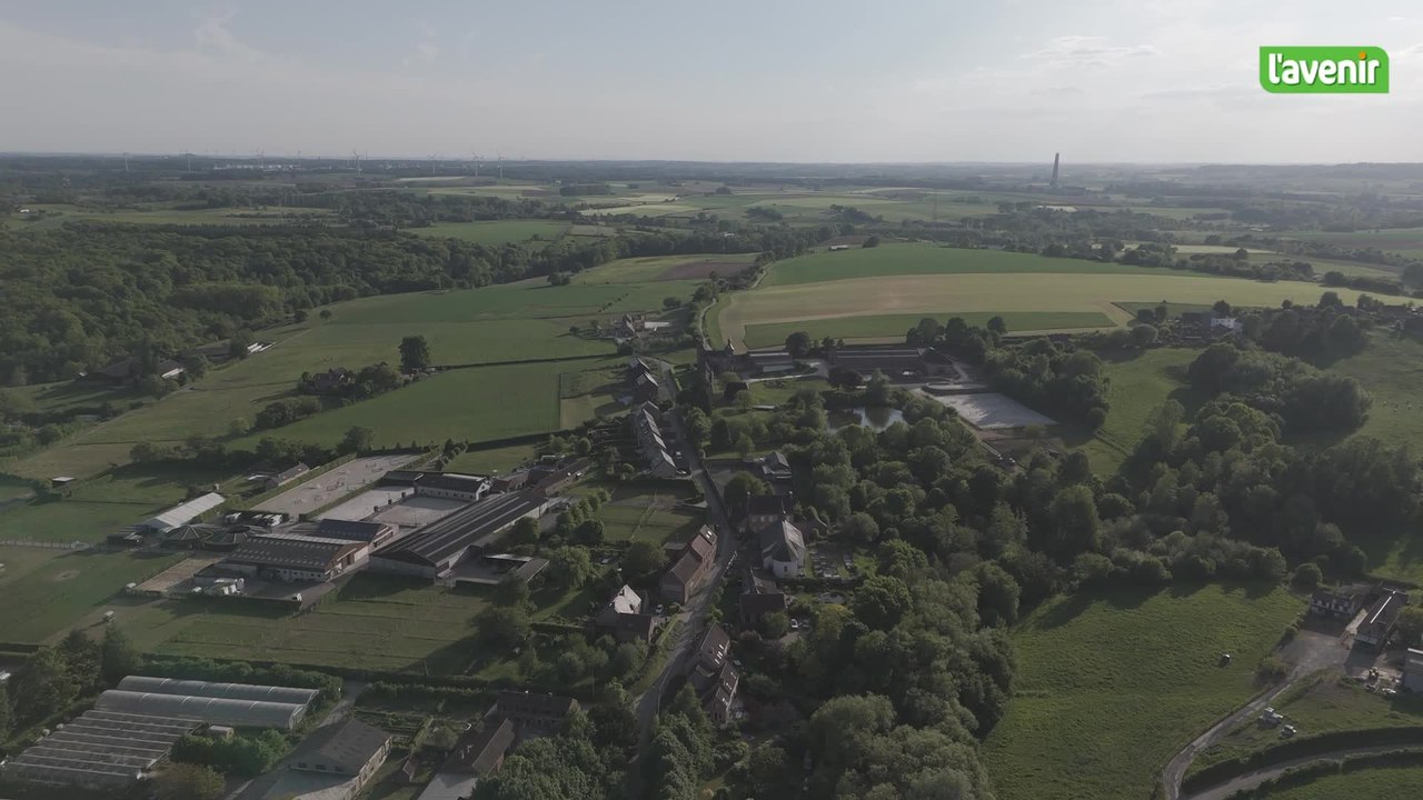 Le Brabant wallon vu du ciel : Bornival et son Castia