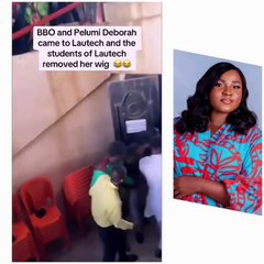 LAUTECH Crowd Pulls Out Gospel Artists Pelumi Deborah's Wig As She Made Entrance For Ministration