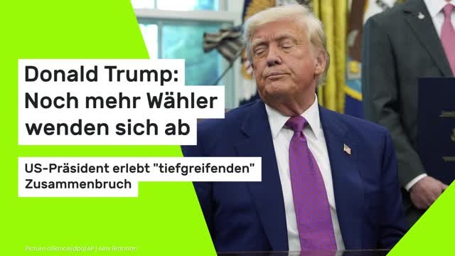 Donald Trump: Noch mehr Wähler wenden sich ab - US-Präsident erlebt tiefgreifenden Zusammenbruch