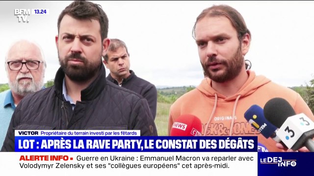 Rave-party illégale dans le Lot: Le terrain agricole a été dégradé , déplore le propriétaire du terrain investi par les fêtards