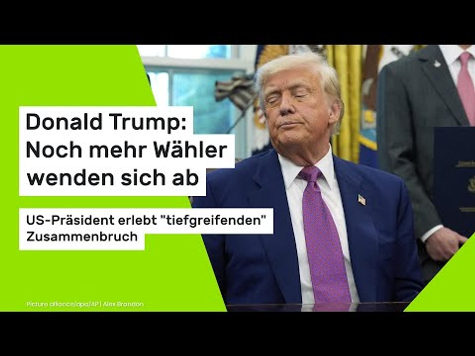 Donald Trump: Noch mehr Wähler wenden sich ab - US-Präsident erlebt 'tiefgreifenden' Zusammenbruch