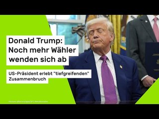 Donald Trump: Noch mehr Wähler wenden sich ab - US-Präsident erlebt "tiefgreifenden" Zusammenbruch
