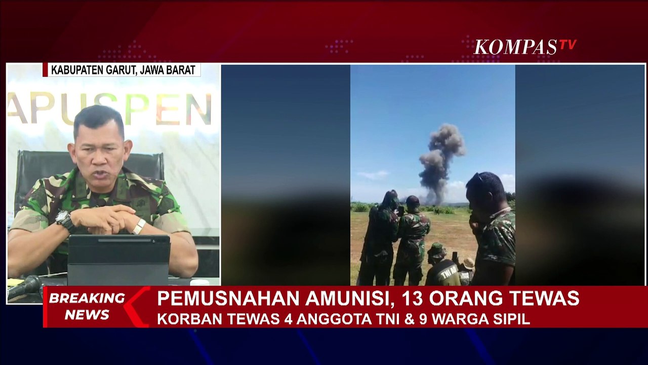 Kapuspen TNI Sebut Investigasi Tragedi Ledakan Garut Masih dilakukan
