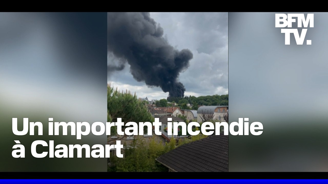 Hauts-de-Seine: un important incendie s'est déclaré sur le chantier d'un complexe sportif à Clamart