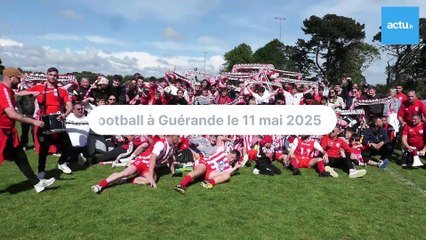 Derby football de Guérande le 11 mai 2025, joie du club de La Madeleine