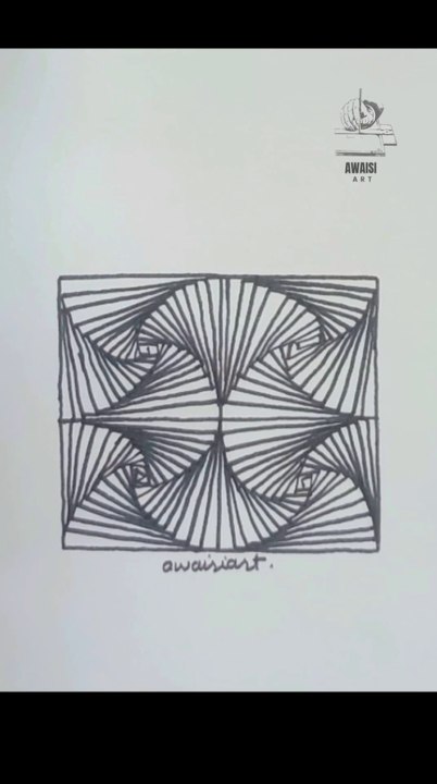 Optical illusion drawing