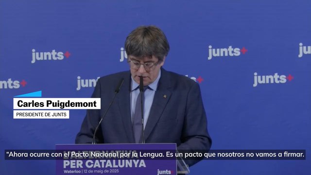 Puigdemont: No firmaremos el Pacto Nacional por la Lengua hasta que no sepamos algunos elementos críticos