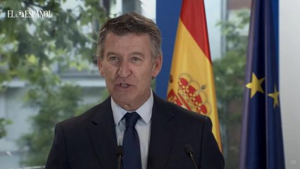 Vídeo | "Ni 'petardos' ni hipócritas": Feijóo apoya a sus barones tras la filtración de los calificativos de Sánchez a Lambán y Vara