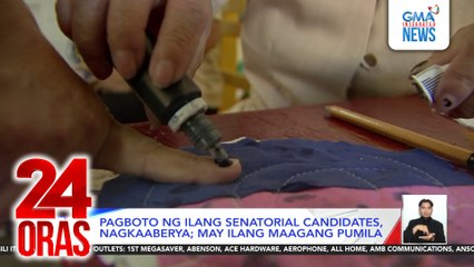 Pagboto ng ilang senatorial candidates, nagkaaberya; may ilang maagang pumila | 24 Oras