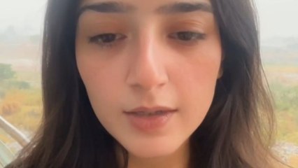 'Thunder or Explosion?' - Pakistani girl gets startled by thunderous noise while shooting a video
