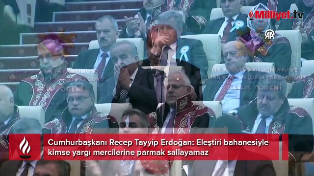 Son dakika! Cumhurbaşkanı Erdoğan: Eleştiri bahanesiyle kimse yargı mercilerine parmak sallayamaz