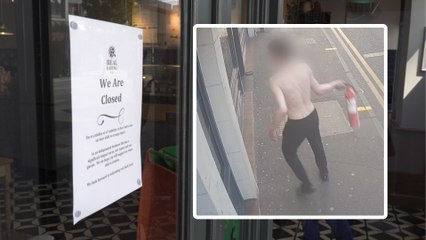 Man caught on video smashing Maidstone shop windows