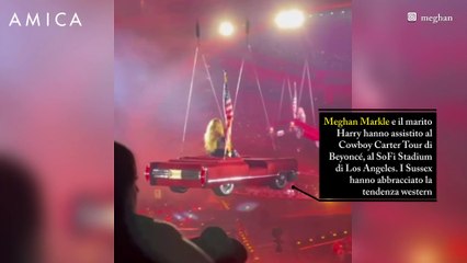 Meghan e Harry stile cowboy al concerto di Beyoncé. Yee-haw!