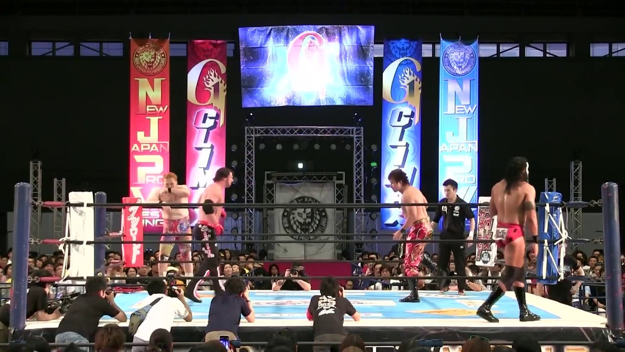 AJ Styles & Tama Tonga vs YOSHI-HASHI & Toru Yano: NJPW G1 Climax 25 (7/23/2015)