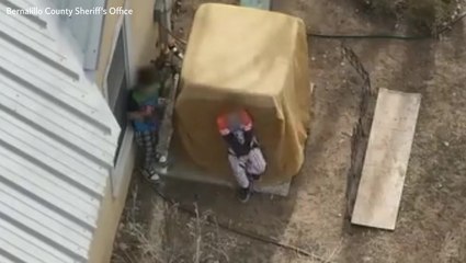 Young boys wearing Minecraft and Star Wars pyjamas in armed standoff with police