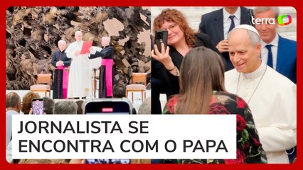 Papa Leão XIV se encontra com jornalistas do mundo todo e deixa mensagem de paz para a comunicação