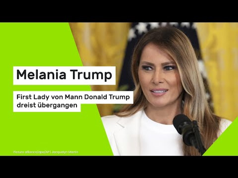 Melania Trump: First Lady von Mann Donald Trump dreist übergangen