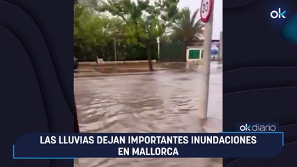 Las lluvias dejan importantes inundaciones en Mallorca