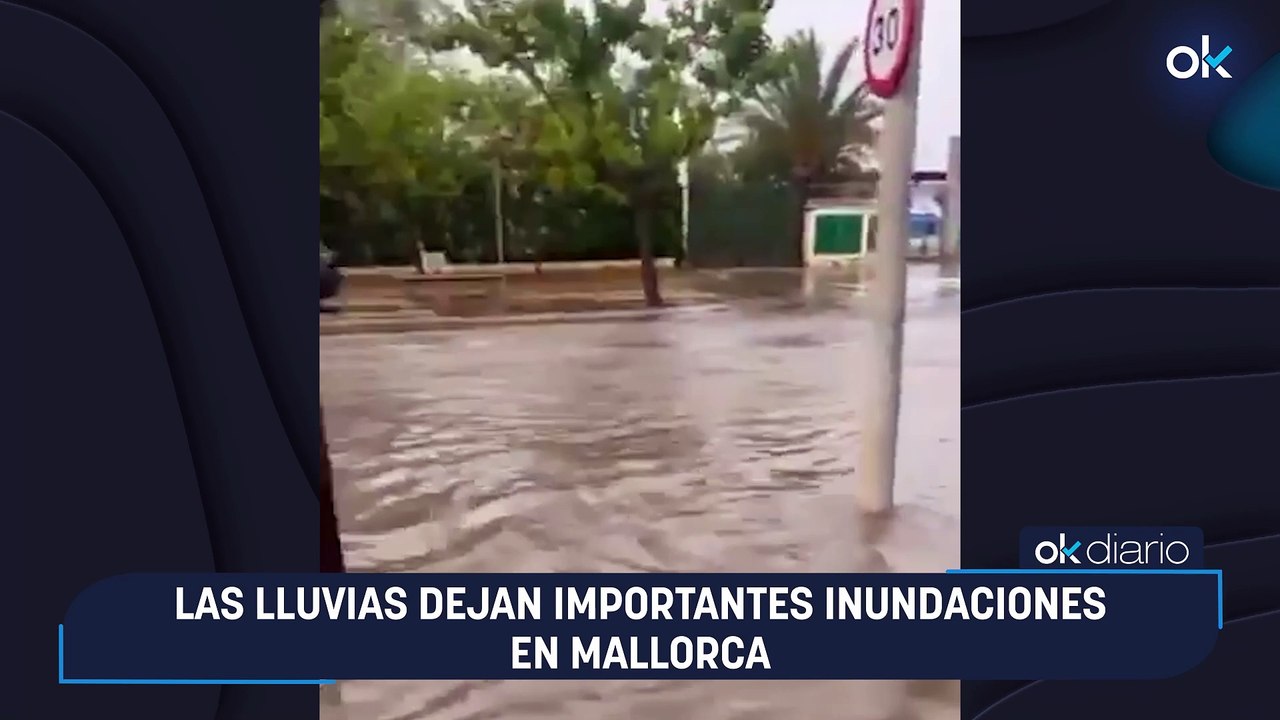 Las lluvias dejan importantes inundaciones en Mallorca