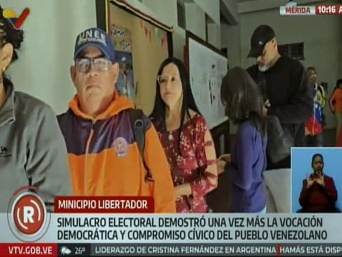 Merideños participaron activamente en el simulacro electoral rumbo a comicios del próximo 25-M