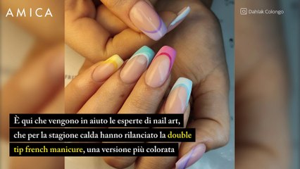 Double tip french: così la manicure più classica diventa bicolor