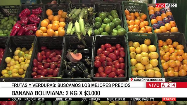 Precios de frutas y verduras se mantienen estables 🍎