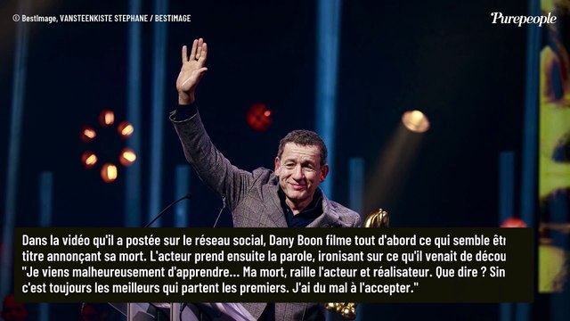 Je viens malheureusement d'apprendre... : Dany Boon sort du silence une semaine après son hospitalisation