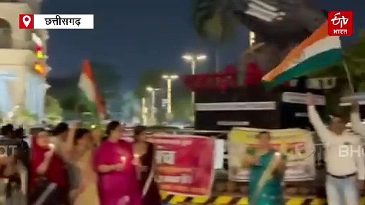 भारतीय सेना के लिए रायपुर में सम्मान यात्रा रैली, जवानों के पराक्रम को लोगों ने किया सलाम किया