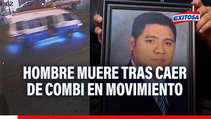 Hombre muere tras caer de combi: Familia identifica a unidad de transporte por sus propios medios