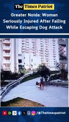 Greater Noida: Woman Seriously Injured After Falling While Escaping Dog Attack in Eco Village-1 Society