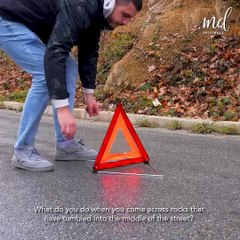 This guy did an amazing job clearing the street of rocks!🧹