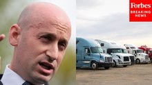 Stephen Miller Asked If Trump Admin Plans To Relieve Port Workers, Truckers Displaced By Tariffs