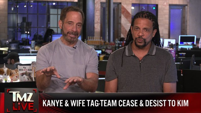 Kanye West Fires Off Cease and Desist to Kim Kardashian Over Their Kids | TMZ Live