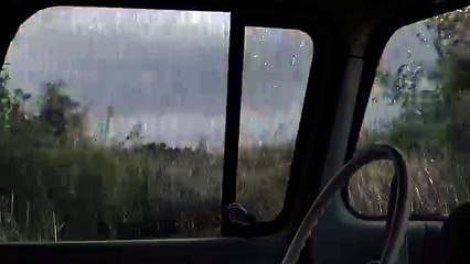 Powerful night thunderstorm - Heavy Rain and Thunder - Rain Sounds for sleep - 1 hour Windy Rain