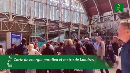 Corte de energía paraliza el metro de Londres