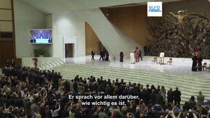 Papst Leo XIV. hält erste Audienz für Pressevertreter im Vatikan