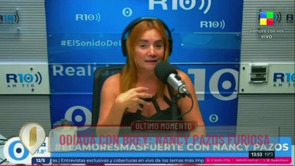El descargo de Nancy Pazos tras su ausencia en A la barbarossa