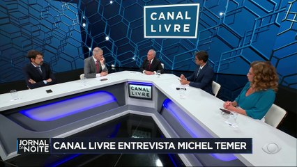 Canal Livre entrevista o ex-presidente Michel Temer