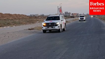 Edan Alexander Transported By The Red Cross To Israel After His Release By Gaza