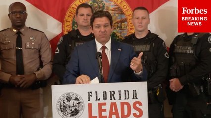 Ron Desantis Details Efforts To Crack Down On Illegal Immigration In Florida