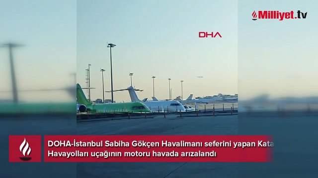 Havada korku dolu anlar! Uçağın motoru havada arızalandı! Pilot acil durum deklere etti
