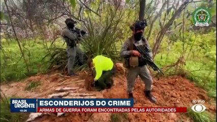 Arsenal do crime organizado é descoberto em área remota