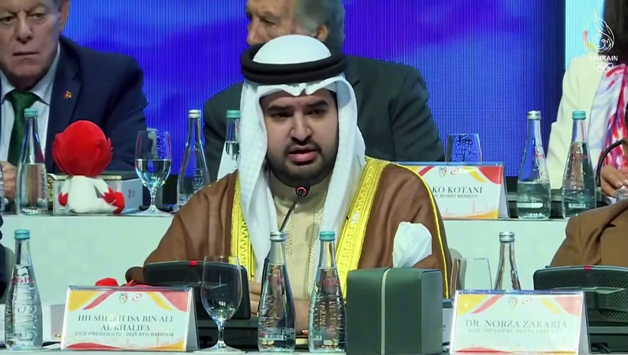 سمو الشيخ عيسى بن علي يشارك في اجتماع الجمعية العمومية للمجلس الأولمبي الآسيوي