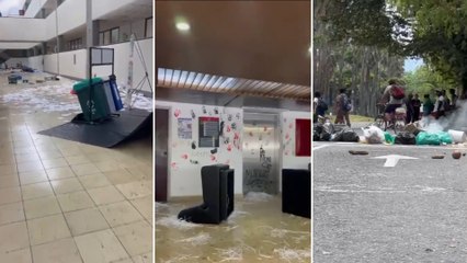 Protestas en la Univalle tras la muerte de una de las estudiantes heridas por ataque armado