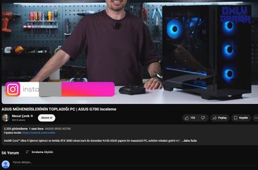 Mesut Çevik'in, 182.000 TL'ye satılan ASUS G700 adlı bilgisayarı tanıttığı videosuna bir sürü kötü yorum geldi.