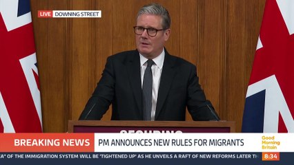 Keir Starmer anunció una ambiciosa reforma migratoria frente a la inmigración masiva
